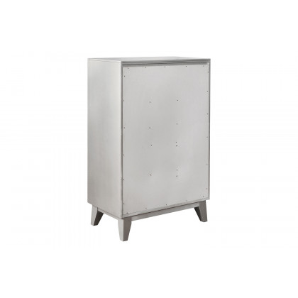 Coaster - Leighton 5-Drawer Chest in Metallic Mercury