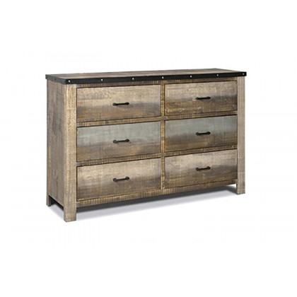 Coaster Sembene Eastern King Panel Bed - Antique Multi-Color
