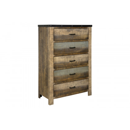 Coaster Sembene Eastern King Panel Bed - Antique Multi-Color