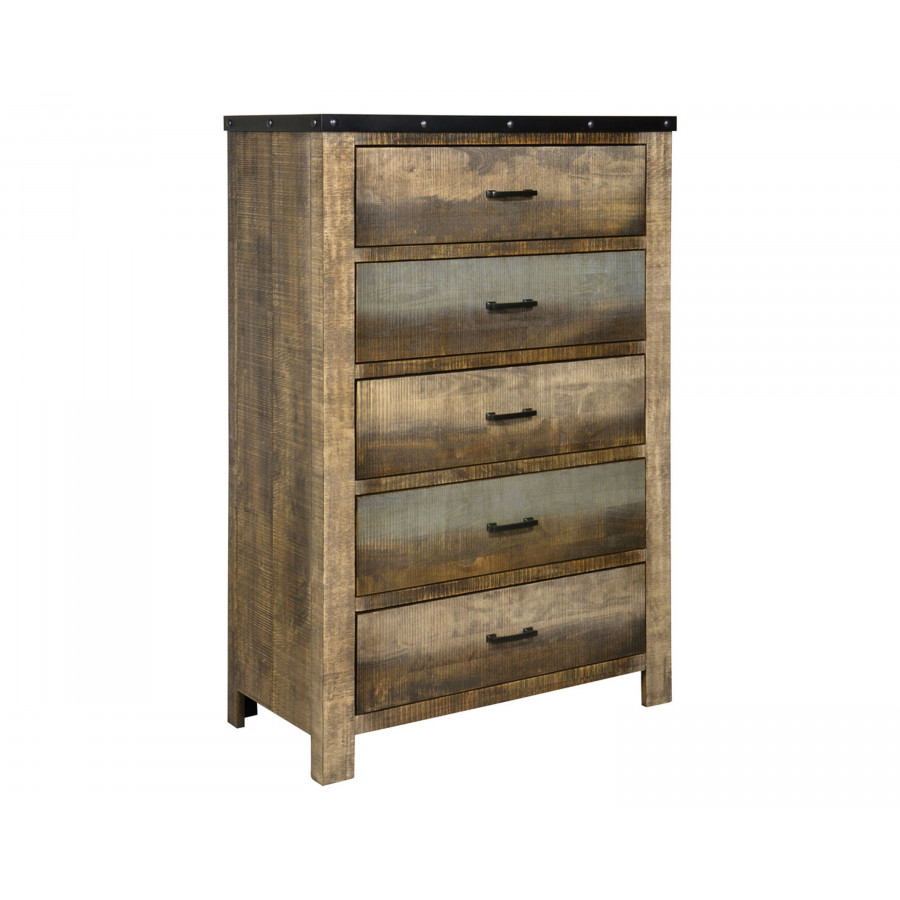Coaster - Sembene 5-Drawer Chest in Antique Multi-Color
