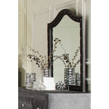 Coaster Deanna Button Tufted Mirror - Gray