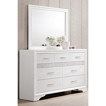 Coaster Miranda Rectangular Mirror - White