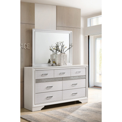 Coaster Miranda Rectangular Mirror - White