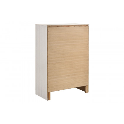 Coaster Miranda 5-Drawer Chest - White/Rhinestone