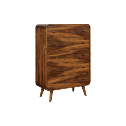 Coaster Robyn Queen Bed with Upholstered Headboard - Dark Walnut