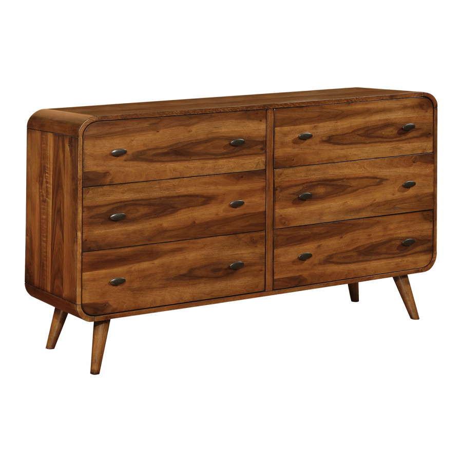 Coaster - Robyn 6-Drawer Dresser in Dark Walnut