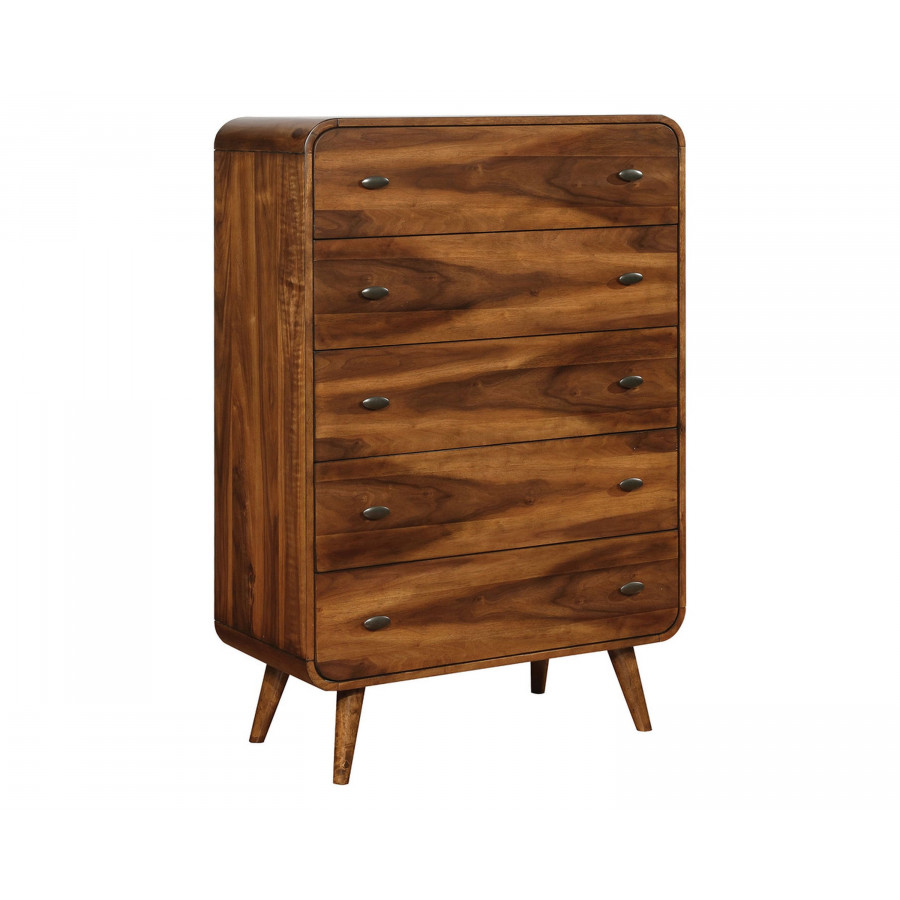Coaster - Robyn 5-Drawer Chest in Dark Walnut