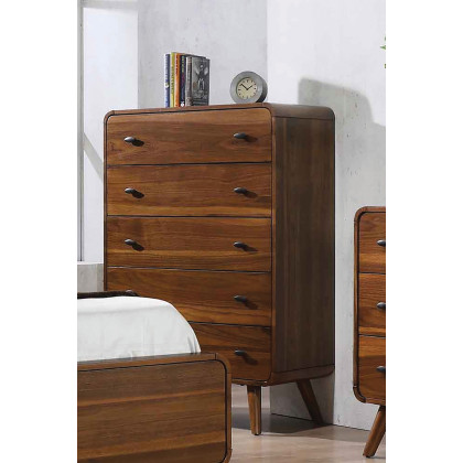 Coaster - Robyn 5-Drawer Chest in Dark Walnut