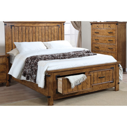 Coaster Brenner Full Storage Bed - Rustic Honey