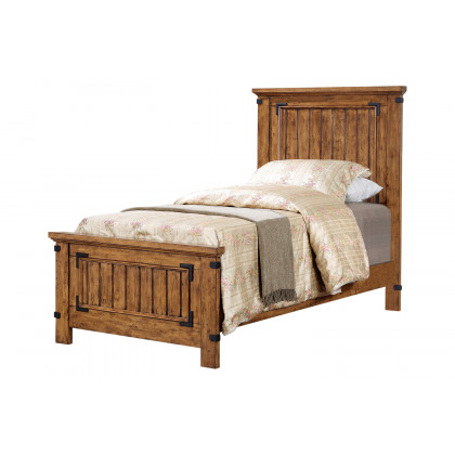 Coaster Brenner Twin Panel Bed - Rustic Honey