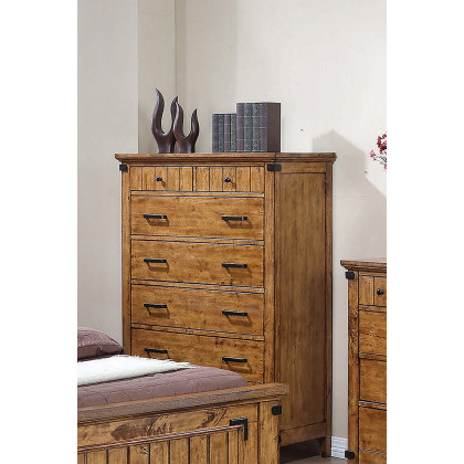 Coaster - Brenner 7-Drawer Chest in Rustic Honey