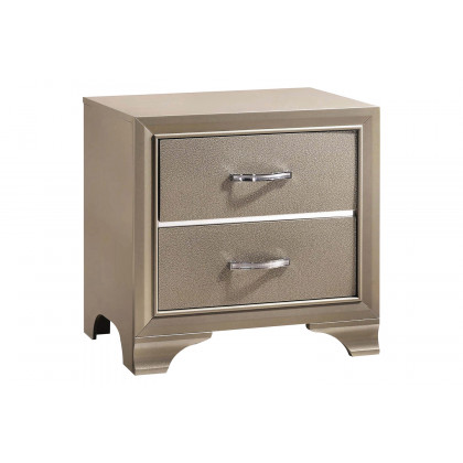 Coaster Beaumont Upholstered Queen Bed - Champagne