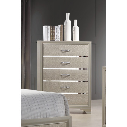 Coaster - Beaumont 5-Drawer Rectangular Chest in Champagne