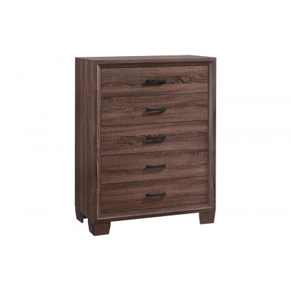 Coaster Brandon Eastern King Panel Bed - Medium Warm Brown