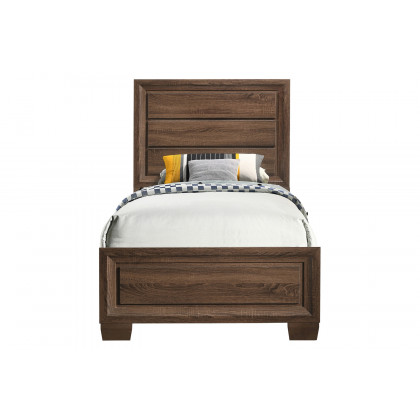 Coaster Brandon Twin Panel Bed - Medium Warm Brown