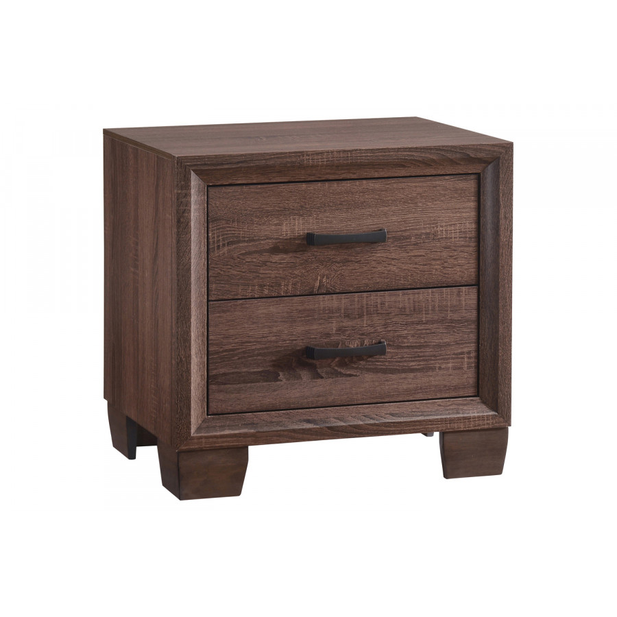 Coaster - Brandon 2-Drawer Nightstand in Medium Warm Brown
