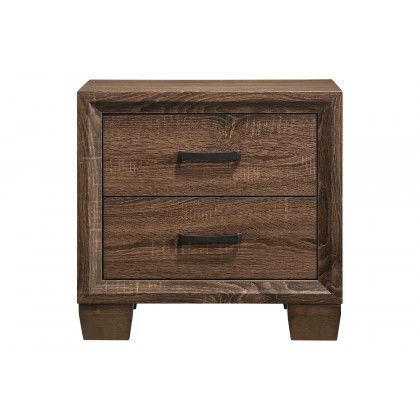 Coaster - Brandon 2-Drawer Nightstand in Medium Warm Brown