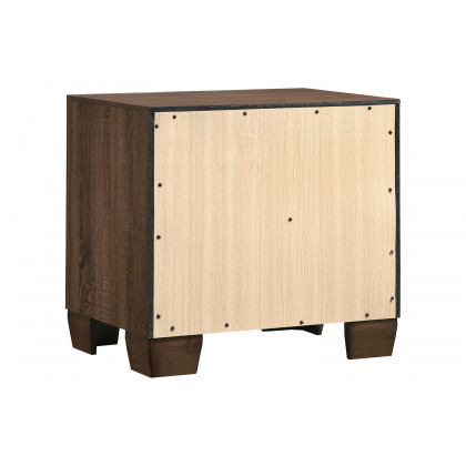 Coaster - Brandon 2-Drawer Nightstand in Medium Warm Brown
