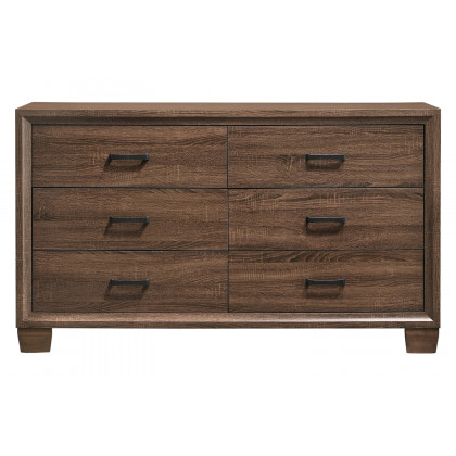 Coaster - Brandon 6-Drawer Dresser in Medium Warm Brown