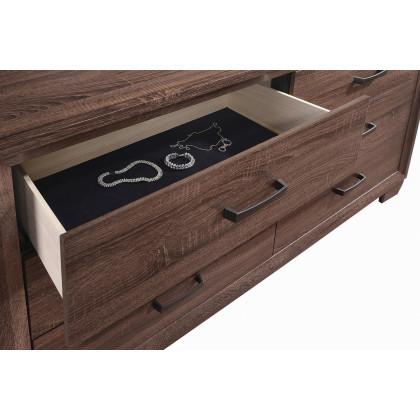 Coaster - Brandon 6-Drawer Dresser in Medium Warm Brown