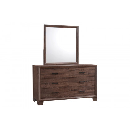 Coaster - Brandon Framed Mirror in Medium Warm Brown