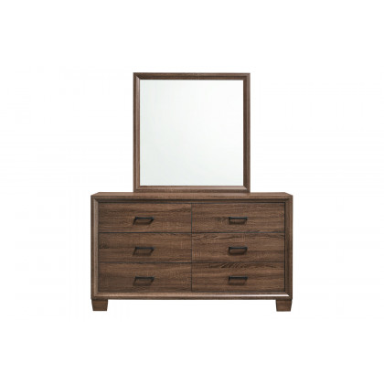 Coaster - Brandon Framed Mirror in Medium Warm Brown
