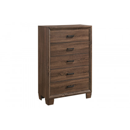 Coaster - Brandon 5-Drawer Chest in Medium Warm Brown