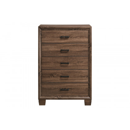Coaster - Brandon 5-Drawer Chest in Medium Warm Brown