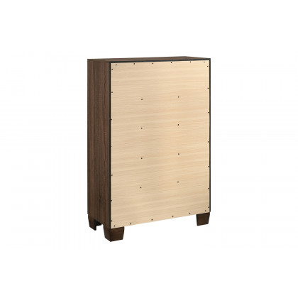 Coaster - Brandon 5-Drawer Chest in Medium Warm Brown