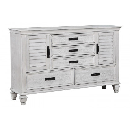 Coaster Franco California King Panel Bed - Antique White