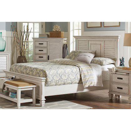 Coaster Franco California King Panel Bed - Antique White