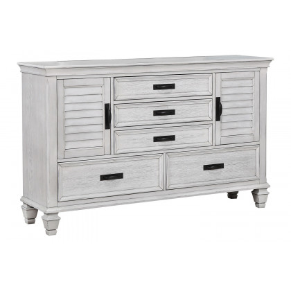 Coaster Franco Queen Panel Bed - Antique White
