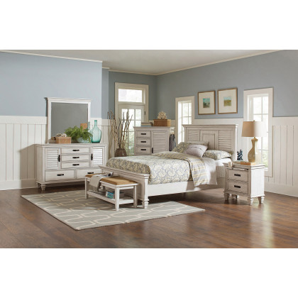 Coaster Franco Queen Panel Bed - Antique White