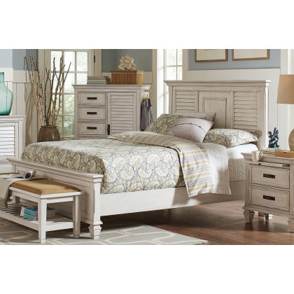Coaster Franco Queen Panel Bed - Antique White