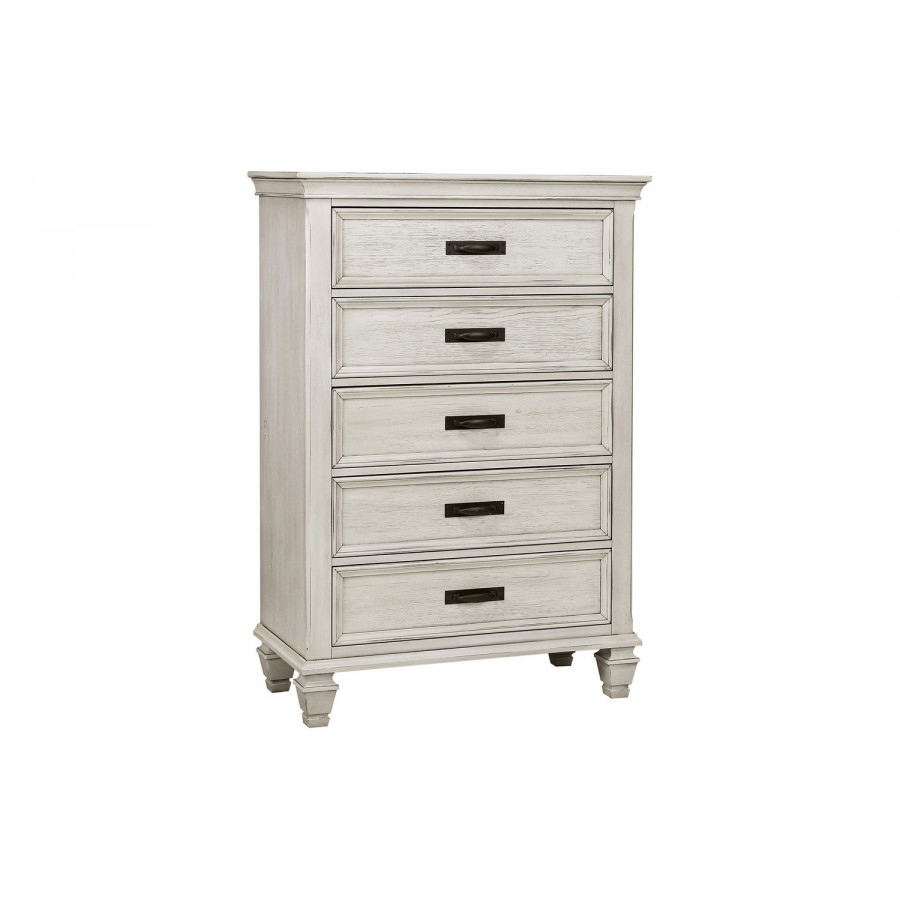 Coaster Franco 5-Drawer Chest - Antique White