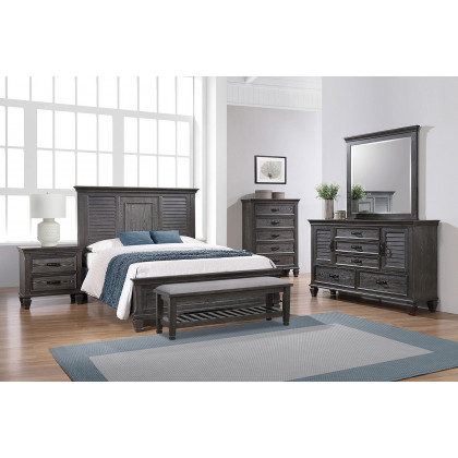 Coaster Franco Queen Panel Bed - Weathered Sage