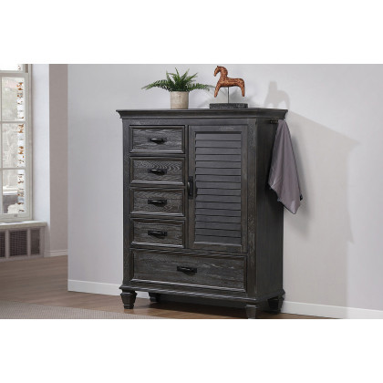 Coaster - Franco 5-Drawer Gentleman'S Chest in Weathered Sage
