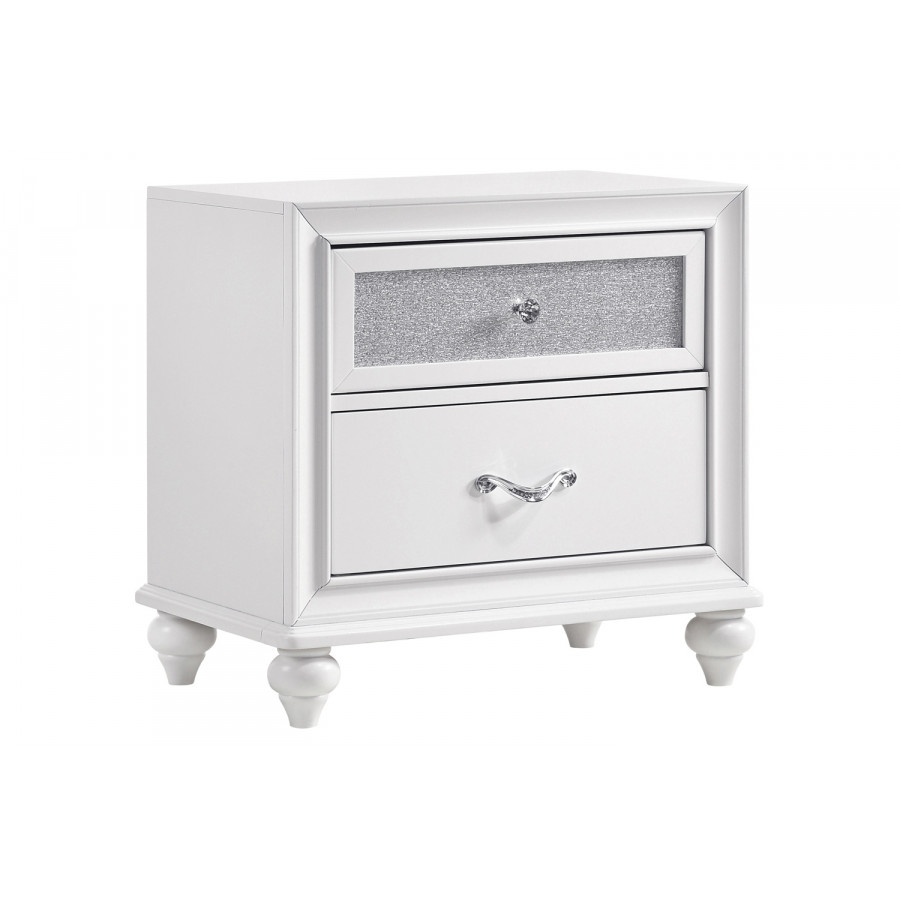 Coaster Barzini 2-Drawer Nightstand - White
