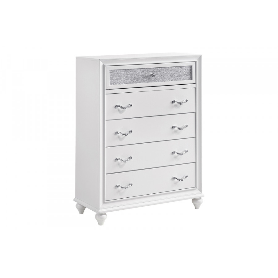 Coaster Barzini 5-Drawer Chest - White