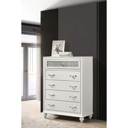 Coaster Barzini 5-Drawer Chest - White