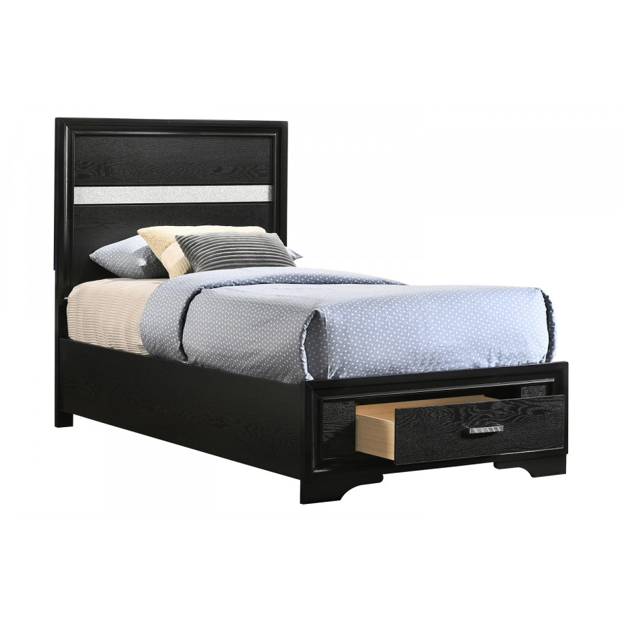 Coaster Miranda Twin Storage Bed - Black