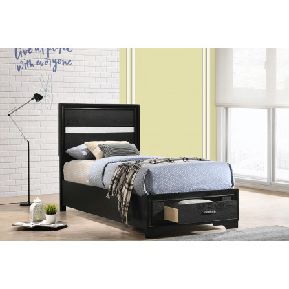 Coaster Miranda Twin Storage Bed - Black