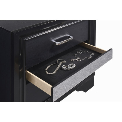 Coaster Miranda 2-Drawer Nightstand Tray - Black