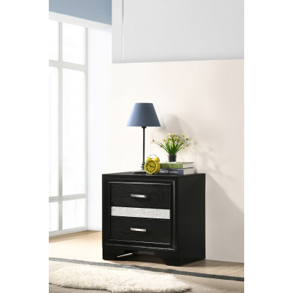 Coaster Miranda 2-Drawer Nightstand Tray - Black