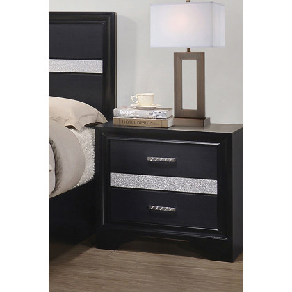 Coaster Miranda 2-Drawer Nightstand Tray - Black