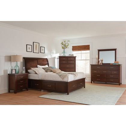 Coaster Barstow Eastern King Storage Bed - Pinot Noir