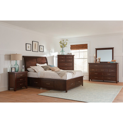 Coaster Barstow Eastern King Storage Bed - Pinot Noir