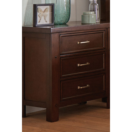 Coaster - Barstow 3-Drawer Rectangular Nightstand in Pinot Noir