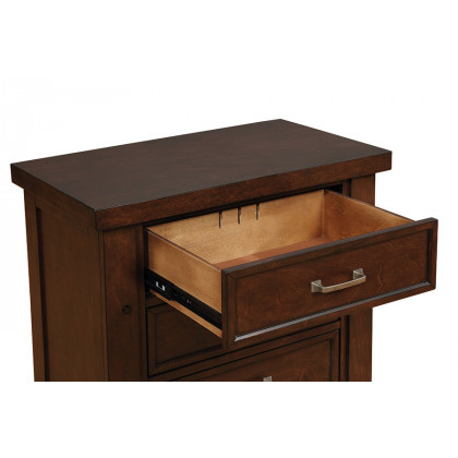Coaster - Barstow 3-Drawer Rectangular Nightstand in Pinot Noir