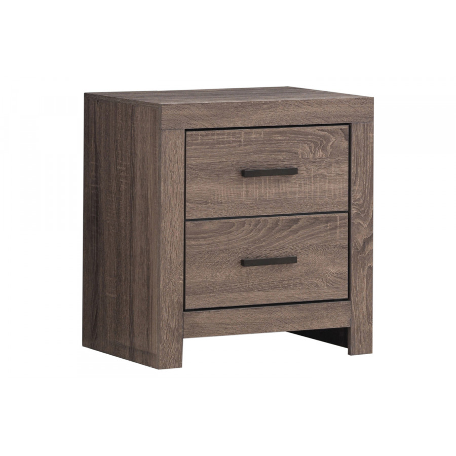 Coaster - Brantford 2-Drawer Nightstand in Barrel Oak